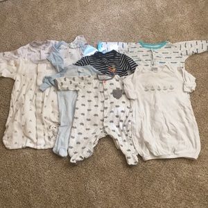 Lot of 0-3 month onesies and sleep sacks